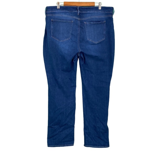 NYDJ Petite Marilyn Straight Dark Wash Jeans - Picture 8 of 16